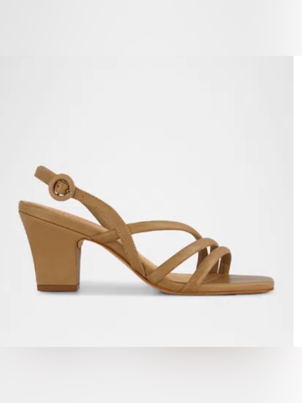 Bernardo Strappy Leather Slingback Sandals in Sand Glove Leather Size 11